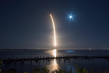 Space X Night Launch Brevard County Florida